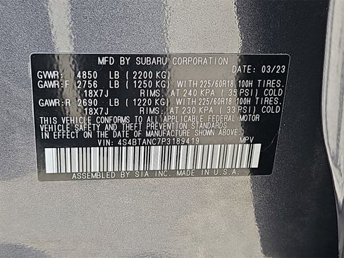 Certified 2023 Subaru Outback Limited image 39