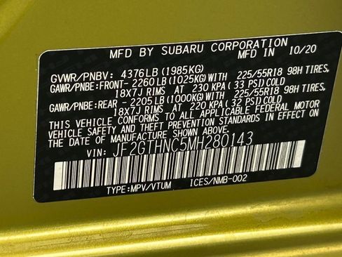 Used 2021 Subaru Crosstrek 2.5i Limited w/ Moonroof Package 2 AWD/4WD image 36