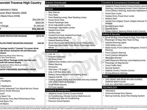 Certified 2023 Chevrolet Traverse High Country image 13