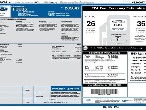 Used 2012 Ford Focus SE image 2