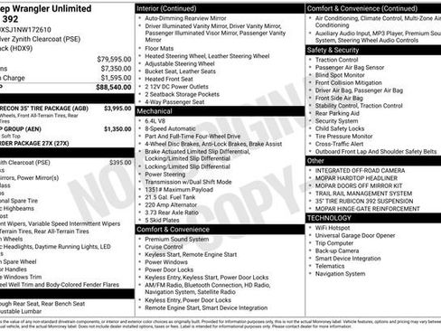 Used 2022 Jeep Wrangler Unlimited Rubicon w/ Xtreme Recon 35" Tire Package image 6