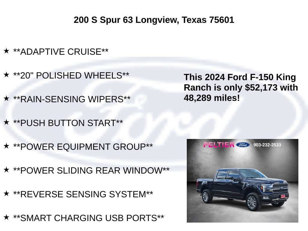 Certified 2024 Ford F150 King Ranch w/ FX4 Off-Road Package AWD/4WD image 25