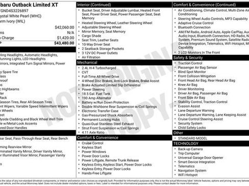 Used 2025 Subaru Outback Limited XT image 4