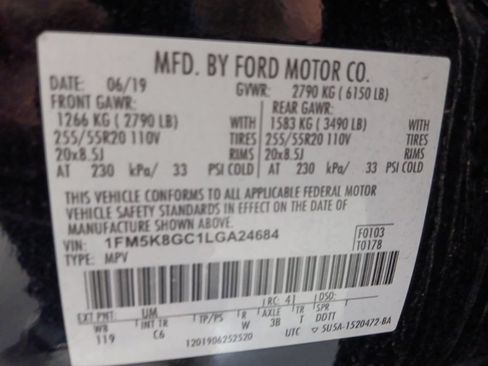 Used 2020 Ford Explorer ST AWD/4WD image 3