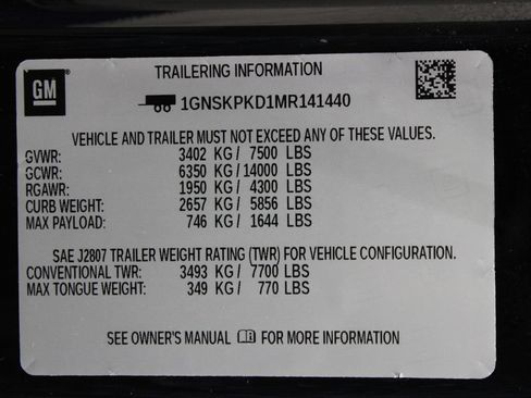 Used 2021 Chevrolet Tahoe Z71 AWD/4WD image 65