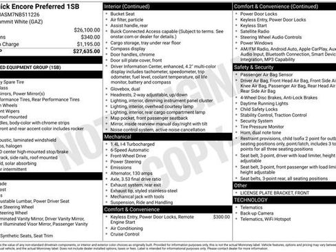 Used 2022 Buick Encore Preferred FWD image 31