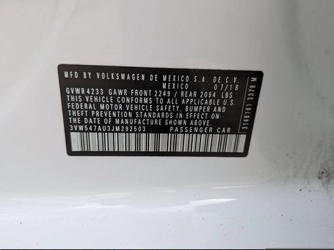 Used 2018 Volkswagen GTI SE w/ SE Leather Package FWD image 34