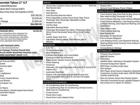 Used 2023 Chevrolet Tahoe LT w/ Luxury Package RWD image 6
