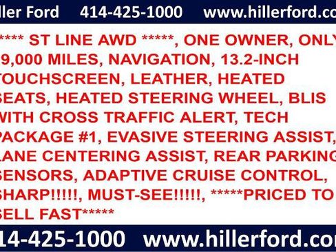 Certified 2024 Ford Escape ST-Line w/ Tech Pack #1 AWD/4WD image 2