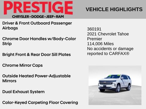 Used 2021 Chevrolet Tahoe Premier RWD image 6