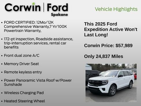 Certified 2025 Ford Expedition Active image 6