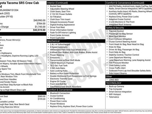 Used 2025 Toyota Tacoma SR5 AWD/4WD image 6