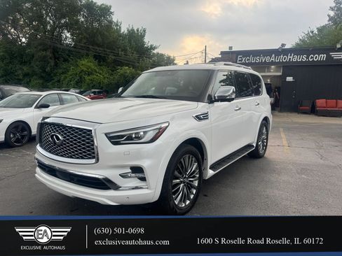 Used 2021 INFINITI QX80 Sensory w/ Cargo Package AWD/4WD image 1