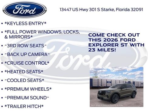 New 2026 Ford Explorer ST w/ Sun And Sound Package AWD/4WD image 10