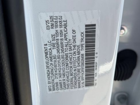 Certified 2025 Honda Ridgeline Black Edition image 33