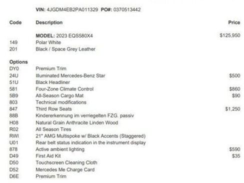 Certified 2023 Mercedes-Benz EQS 580 4MATIC SUV image 4