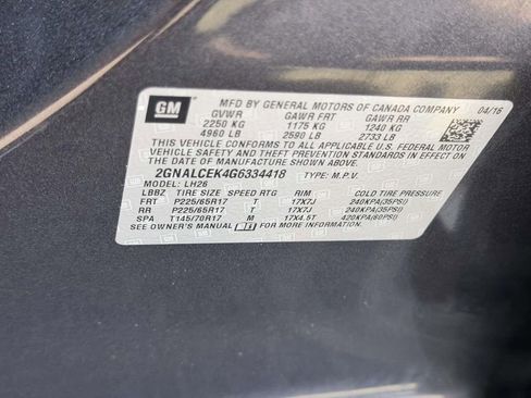 Used 2016 Chevrolet Equinox LT w/ Convenience Package FWD image 25