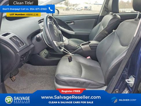 Used 2012 Toyota Prius Four w/ Deluxe Solar Roof Pkg image 9
