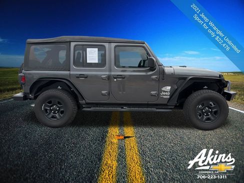 Used 2021 Jeep Wrangler Unlimited Sport image 4