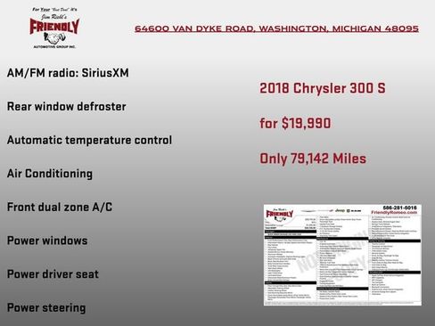 Used 2018 Chrysler 300 S AWD/4WD image 4