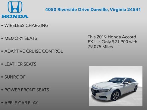Used 2019 Honda Accord EX-L image 12