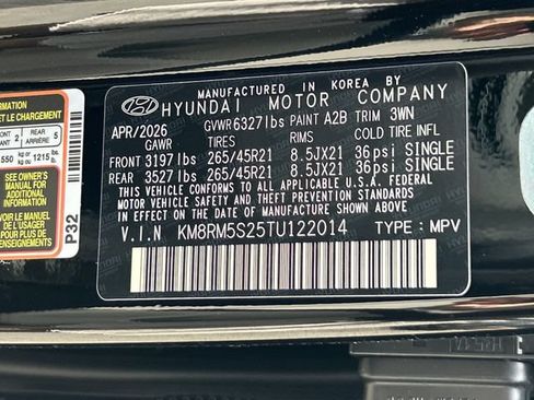 New 2026 Hyundai Palisade Calligraphy FWD image 33