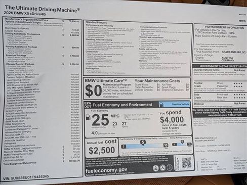 New 2026 BMW X5 xDrive40i AWD/4WD image 20