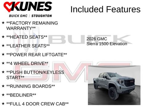 New 2026 GMC Sierra 1500 Elevation w/ Elevation Premium Package AWD/4WD image 3