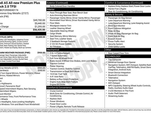 Certified 2025 Audi A5 2.0T Premium Plus w/ Premium Plus AWD/4WD image 32