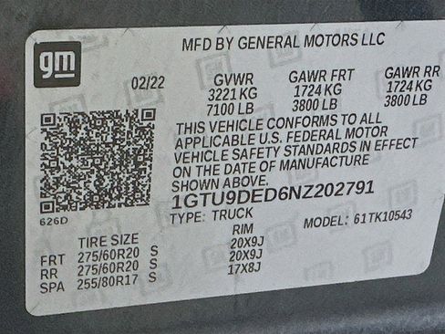 Used 2022 GMC Sierra 1500 SLT w/ SLT Premium Plus Package image 32