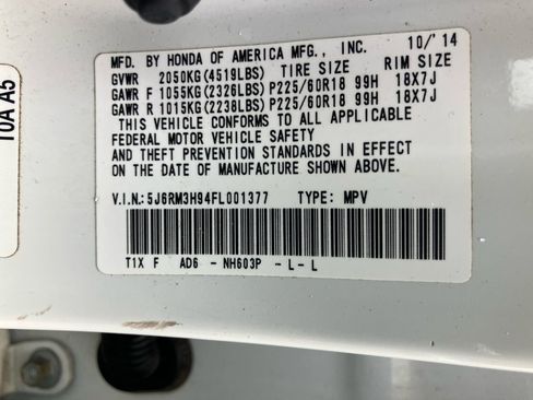 Used 2015 Honda CR-V Touring image 39