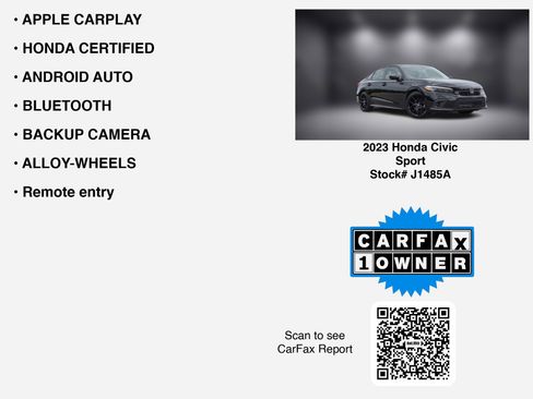 Used 2023 Honda Civic Sport image 7