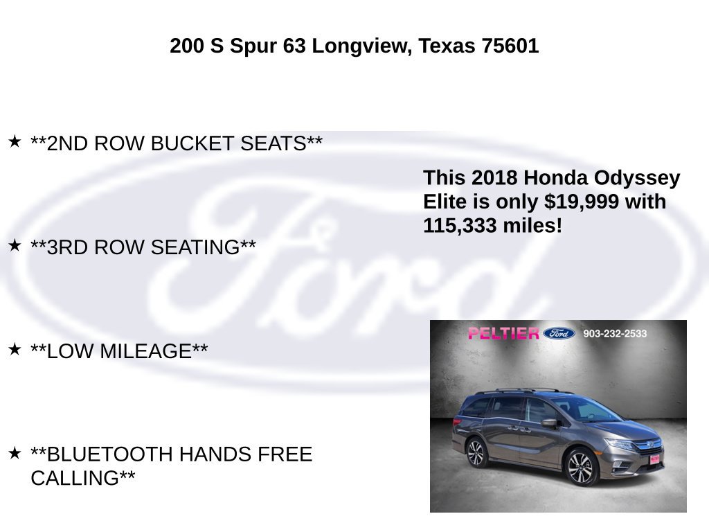 Used 2018 Honda Odyssey Elite image 10