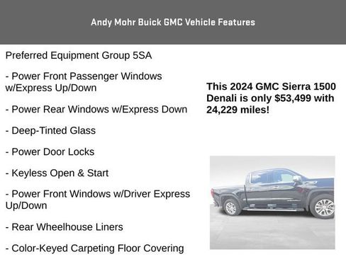 Used 2024 GMC Sierra 1500 Denali w/ Technology Package AWD/4WD image 8