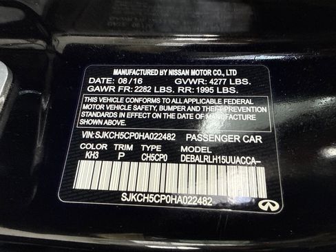Used 2017 INFINITI QX30 Premium w/ Navigation Package FWD image 54