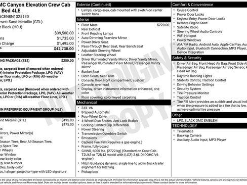 Used 2022 GMC Canyon Elevation w/ Trailering Package AWD/4WD image 42