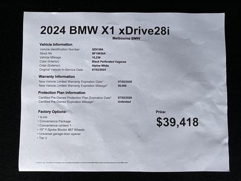 Certified 2024 BMW X1 xDrive28i w/ Convenience Package image 33