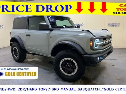 Certified 2022 Ford Bronco Big Bend w/ Sasquatch Package image 1