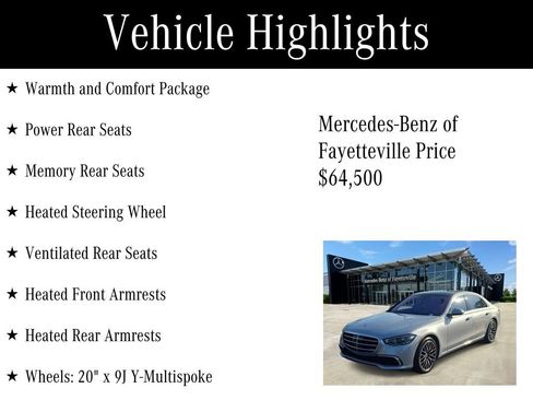 Used 2022 Mercedes-Benz S 580 4MATIC Sedan w/ Warmth & Comfort Package image 6