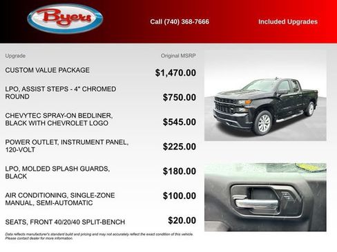 Used 2020 Chevrolet Silverado 1500 Custom w/ Custom Value Package AWD/4WD image 5