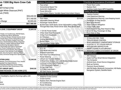 New 2026 RAM 1500 Big Horn AWD/4WD image 3