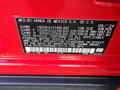 Certified 2025 Honda HR-V Sport image 14