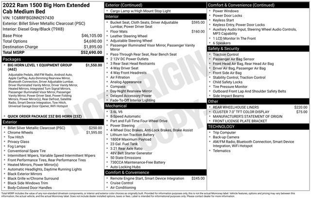 Used 2022 RAM 1500 Big Horn AWD/4WD image 33