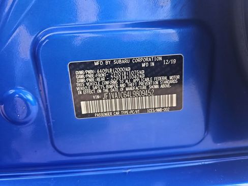 Used 2020 Subaru WRX Premium w/ Popular Package #1 image 42