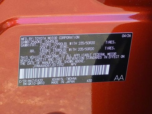 New 2026 Toyota C-HR AWD/4WD image 31