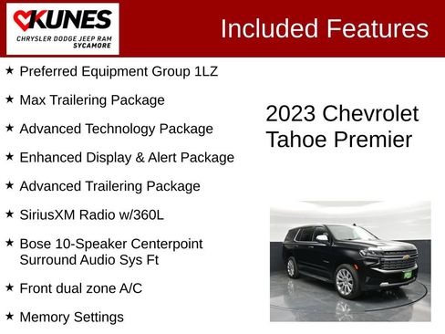 Used 2023 Chevrolet Tahoe Premier w/ Advanced Technology Package AWD/4WD image 3