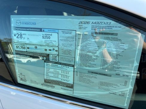 New 2026 MAZDA MAZDA3 2.5 S Hatchback w/ Premium Pkg FWD image 33