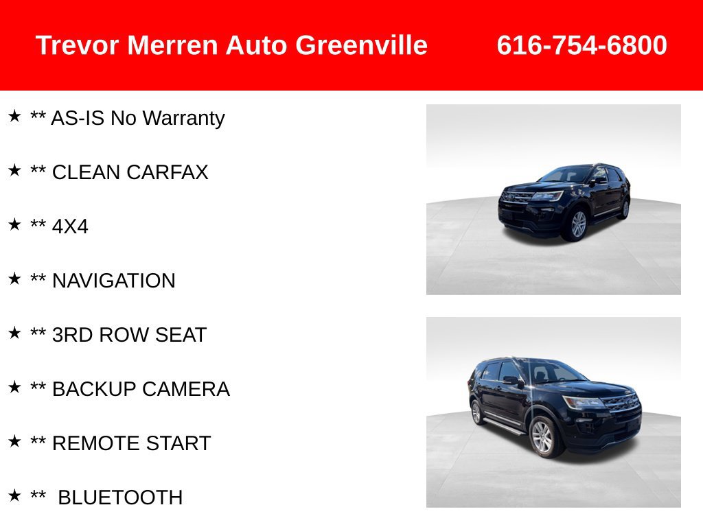 Used 2018 Ford Explorer XLT w/ Equipment Group 201A AWD/4WD image 8