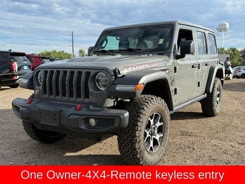 Used 2022 Jeep Wrangler Unlimited Rubicon w/ LED Lighting Group AWD/4WD image 1