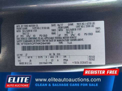 Used 2017 Ford F150 XLT w/ Equipment Group 302A Luxury image 17